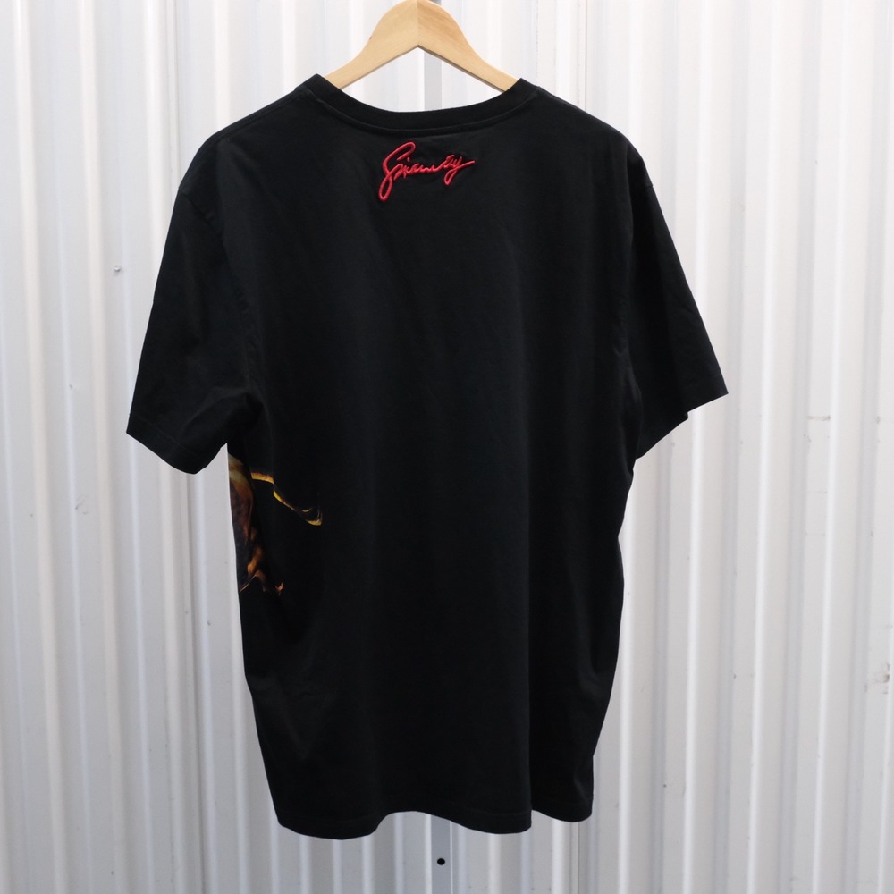 Givenchy Lion Graphic T-Shirt Mens Size XL Black Cuban Fit - Picture 2 of 8